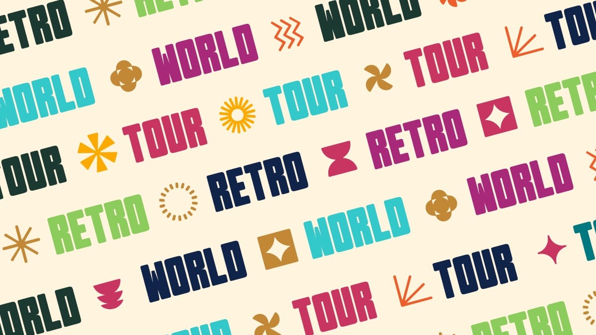 Retro World Tour — Festival Rebrand